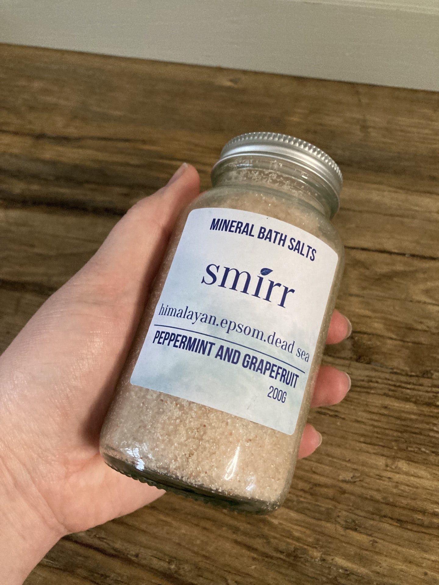 Mineral Bath Salts Peppermint and Grapefruit