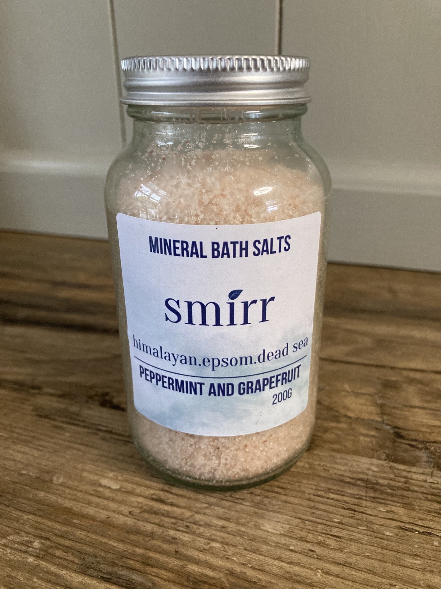 Mineral Bath Salts Peppermint and Grapefruit